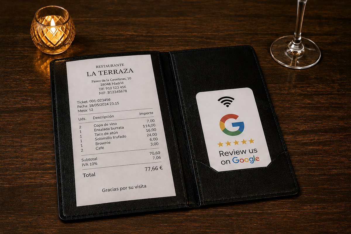 Tarjeta NFC Google Review